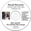 Roy Acuff Roy Acuff: His Earliest Recordings