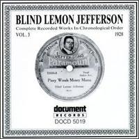Blind Lemon Jefferson Complete Recorded Works, Vol. 3 - 1928